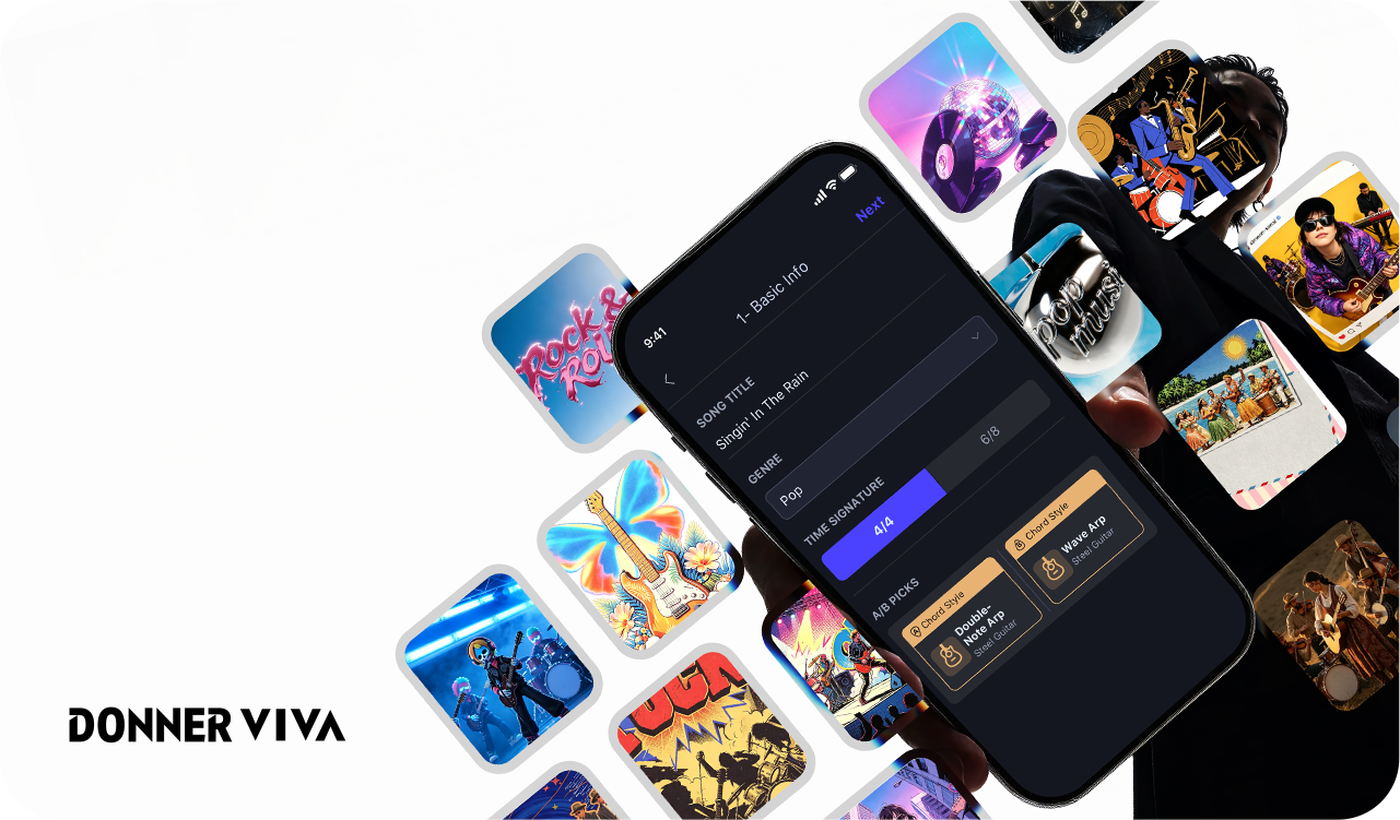 Donner VIVA - Fully Customizable, Choose your sound